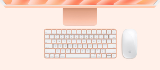 Моноблок Apple iMac 24" (2024) Retina 4,5K Orange (M4 10Core CPU, 10Core GPU/16Gb/256SSD), картинка 4