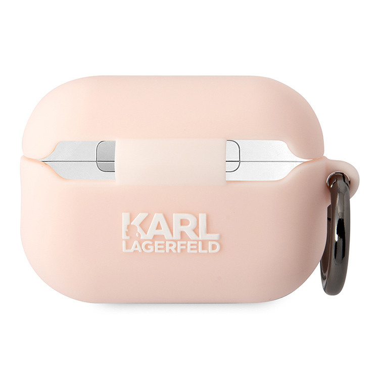 Чехол для AirPods Pro 2 KARL LAGERFELD Silicone case with ring NFT 3D Karl Pink, картинка 2