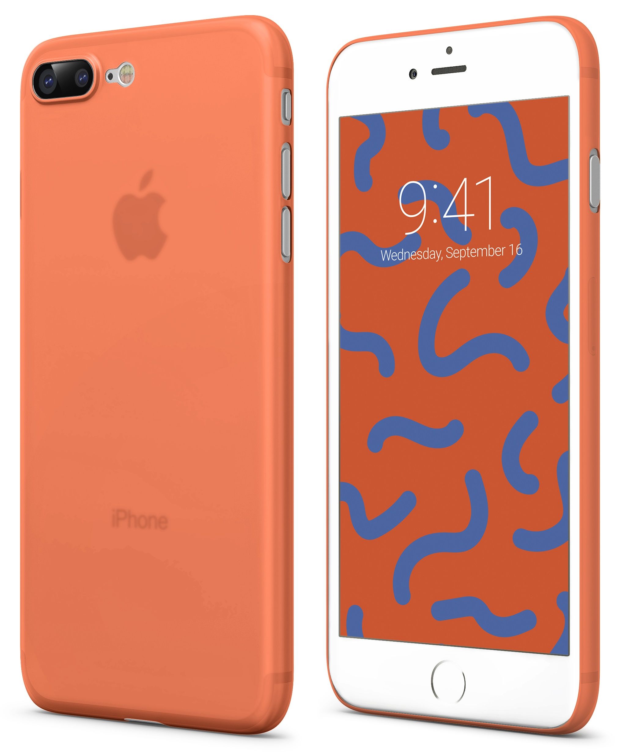 Чехол VIPE Ultra Slim Case Wispy Phone 7/8 Plus - Orange, картинка 1