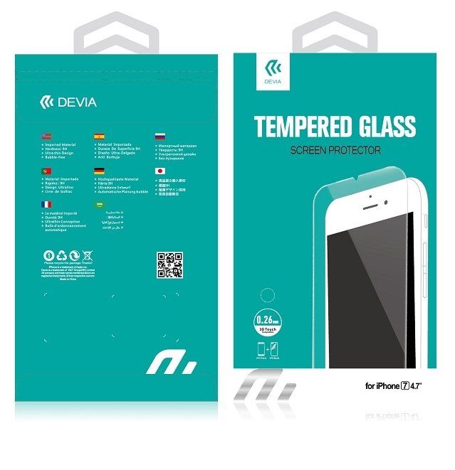 Защитное стекло Защитное стекло DEVIA 3D Tempered Glass iPhone 7 Plus  White, картинка 3