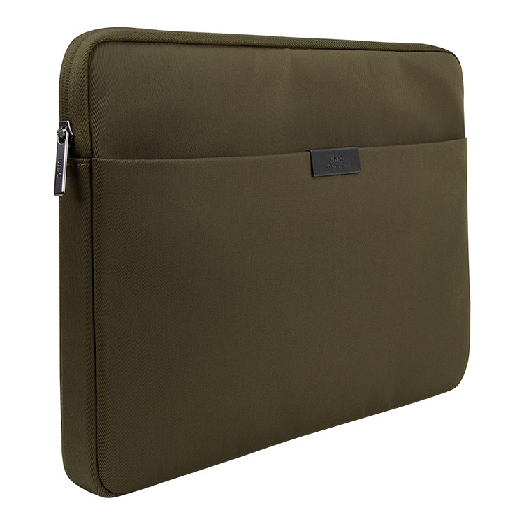 Сумка UNIQ Bergen Nylon Laptop sleeve для MacBook Pro 14, зеленая  , картинка 2