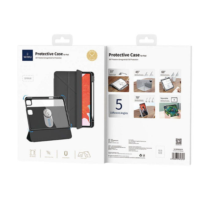 Чехол для iPad Pro 13 WiWU Rotation magnetic Protective Case Grey, картинка 7