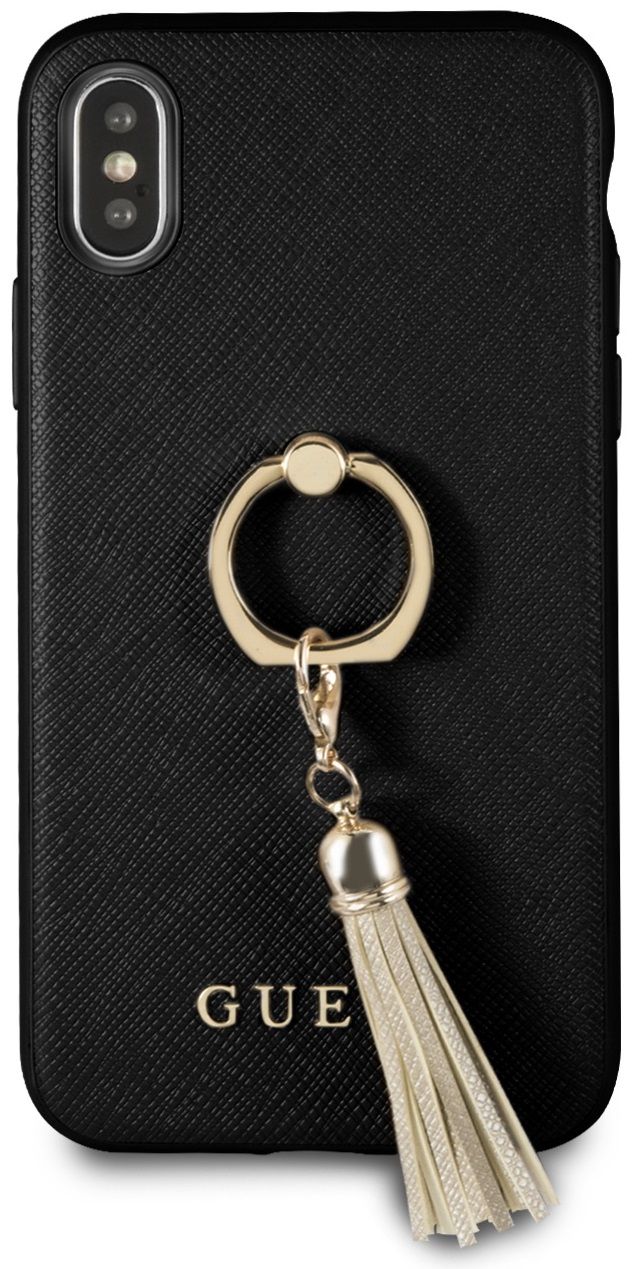 Чехол GUESS iPhone X/XS Saffiano Hard Ring Black, картинка 6