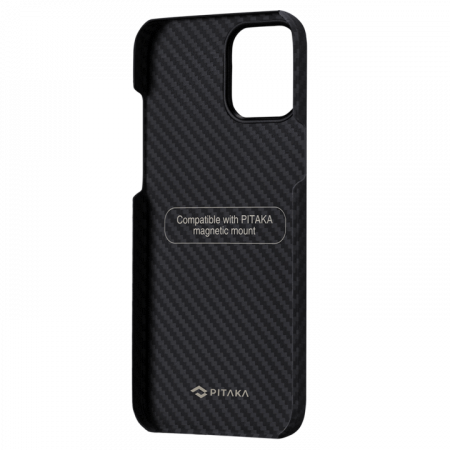 Кевларовый Чехол Pitakka MagEZ для Apple iPhone 12 Pro Max Black/Grey, слайд 4