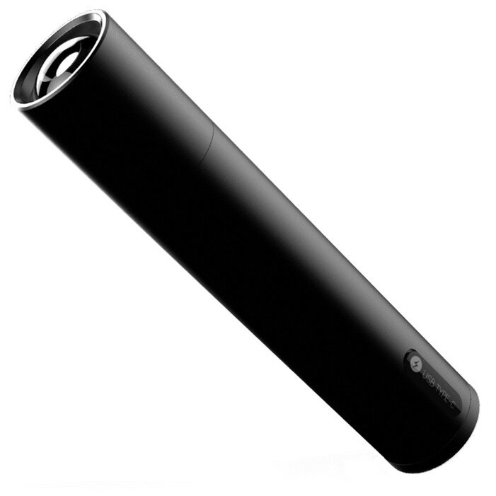 Портативный фонарик XIAOMI Beebest Zoom Flashlight (чёрный, Type-C)  FZ101, картинка 1