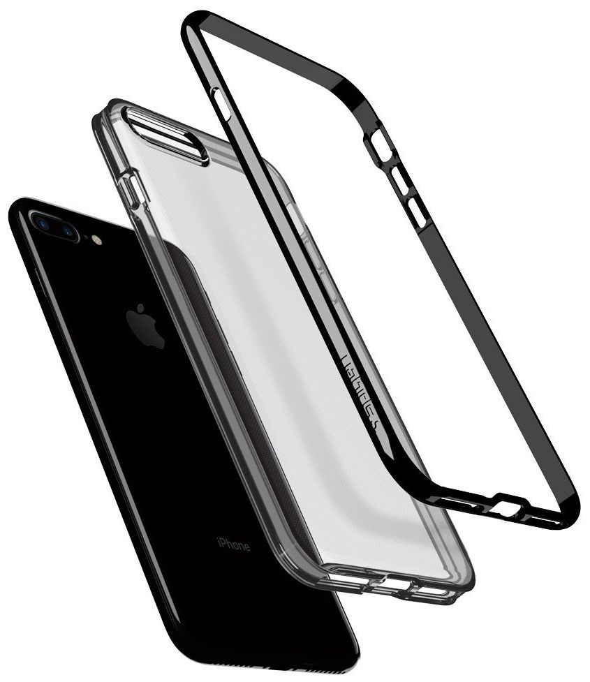 Чехол SGP iPhone 7 Plus Neo Hybrid Crystal Ultra Black, картинка 5