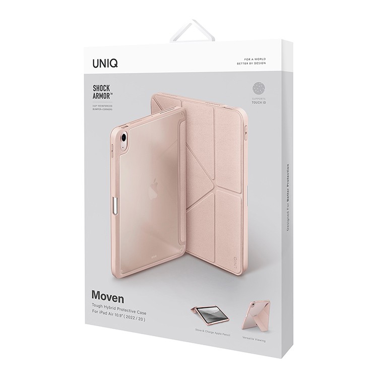 Чехол UNIQ Moven Shock Armor для iPad Air 10.9 (2022), айвори, картинка 5