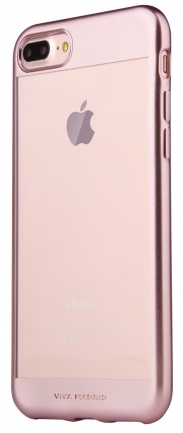 Чехол VIVA iPhone 7 Plus Metalico Borde Case TPU Rose Gold, слайд 1
