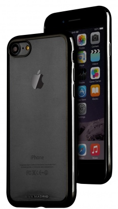 Чехол VIVA iPhone 7 Metalico Flex Case TPU Jet Black, картинка 1