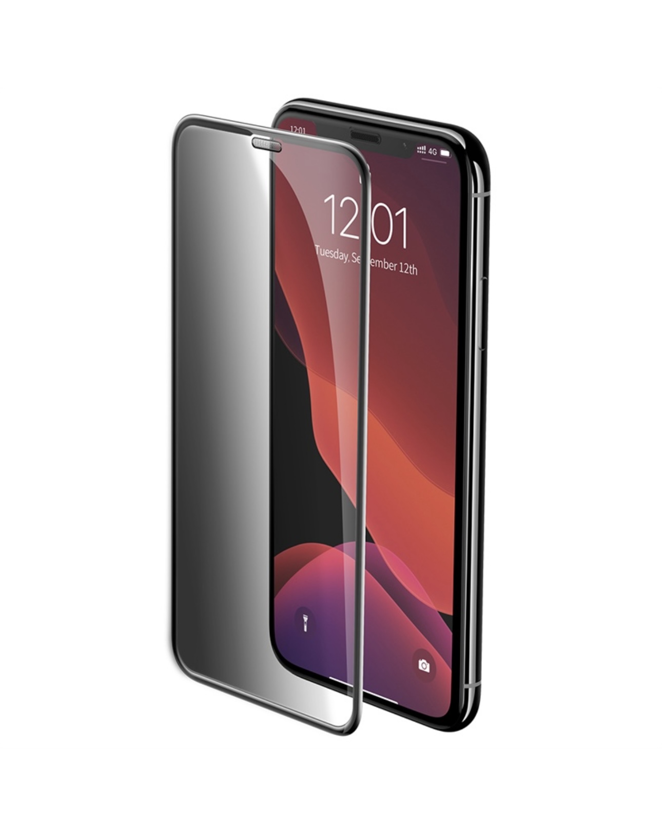 Защитное стекло iPhone 11 Pro Max / Xs Max антишпион, картинка 1