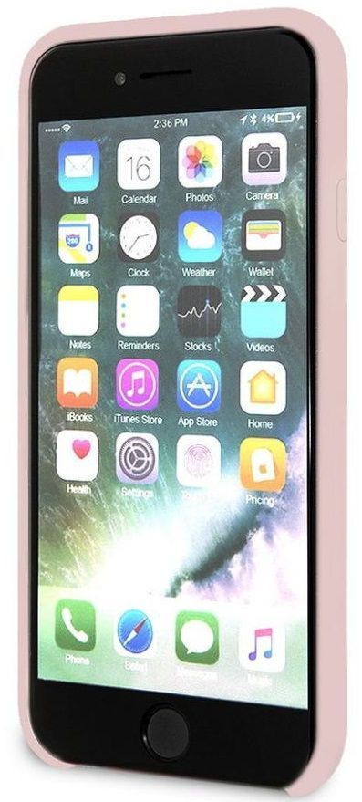 Чехол GUESS iPhone 7/8 Silicone Collection Light Pink, картинка 5