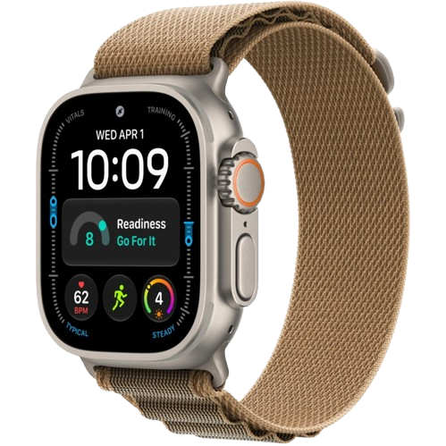 Apple Watch Ultra 4 GPS, 49 мм, натуральный титан, ремешок Alpine Loop цвета Desert