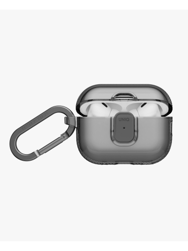 Чехол для AirPods Pro 3 UNIQ Glase Pro Glossy Smoke, картинка 2