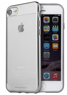 Чехол VIVA iPhone 7 Metalico Borde Case TPU Silver