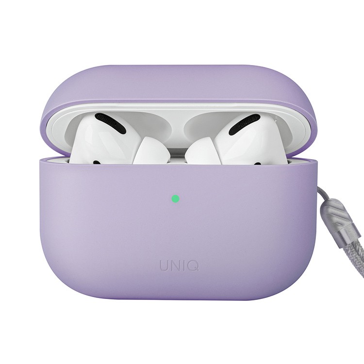 Чехол для AirPods Pro 2 UNIQ Lino Lavender, картинка 1