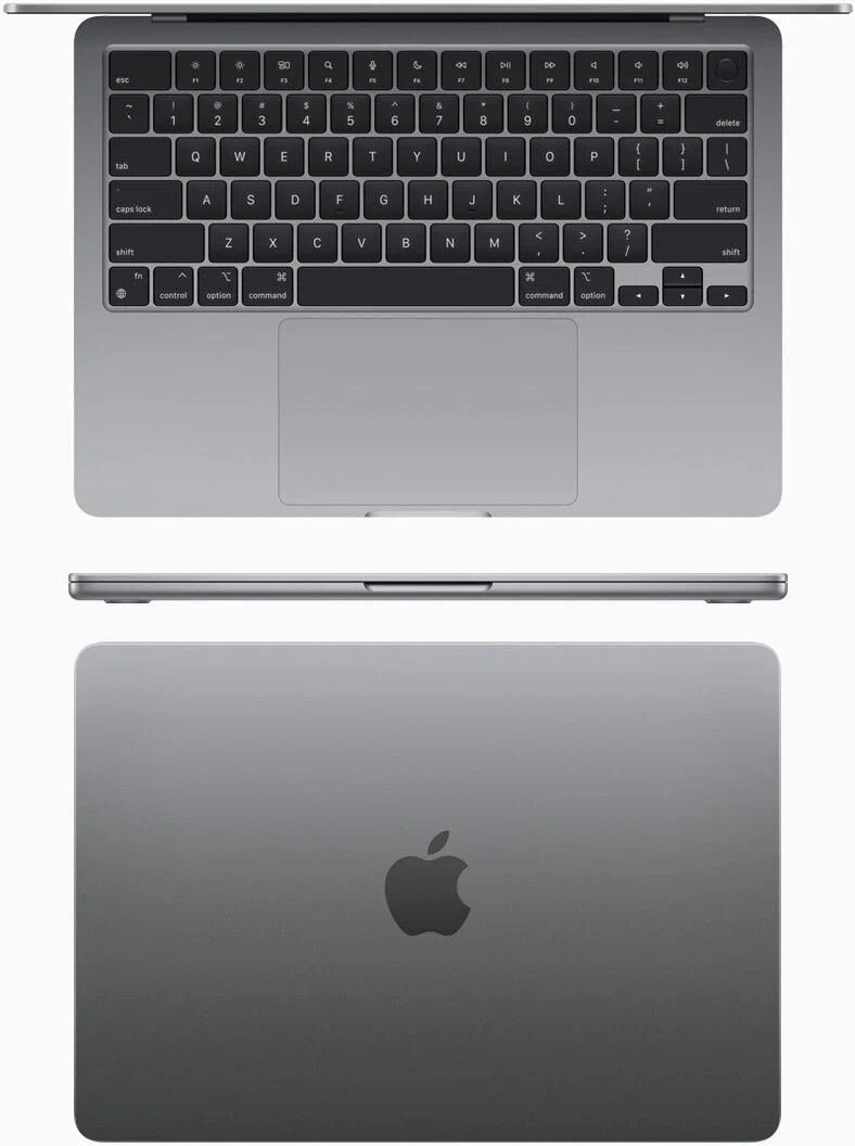 Ноутбук Apple MacBook Air 13" Space Gray (Early 2024) MC8G4 (8C CPU/8C GPU/M3/16Гб/256Гб SSD), картинка 3