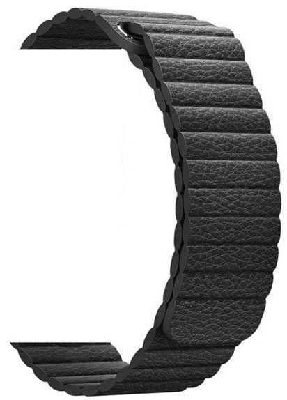Ремешок кожаный для Apple Watch 38/40mm Leather Loop Black, картинка 1