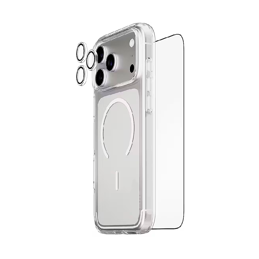 Чехол для iPhone 17 Pro Max UNIQ 3in1 ClearVue 360 Clear MagSafe, картинка 1