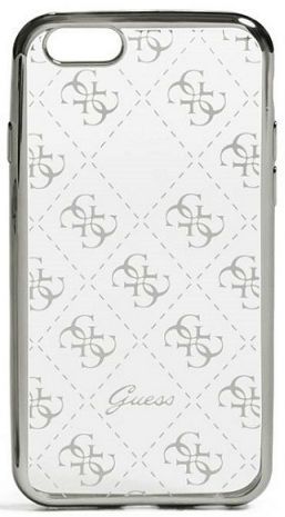 Чехол Guess iPhone 7 Clear Hard TPU Case - Silver
