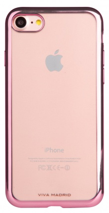 Чехол VIVA iPhone 7 Plus Metalico Flex Case TPU Pink, слайд 1