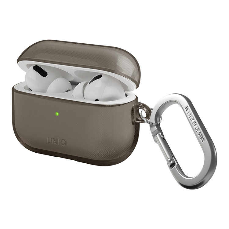 Чехол для AirPods Pro 2 UNIQ Glase Smoke, картинка 2