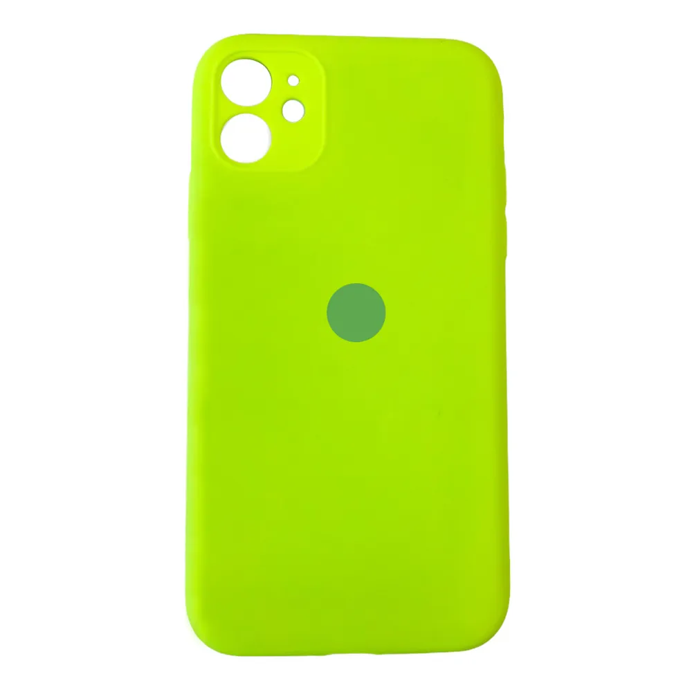 Чехол Silicone Case для Apple iPhone 11, ярко-зеленый, картинка 1