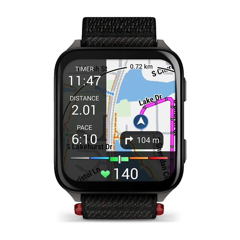 Умные часы Garmin Venu X1 Black Titanium with Black Nylon Band, картинка 3