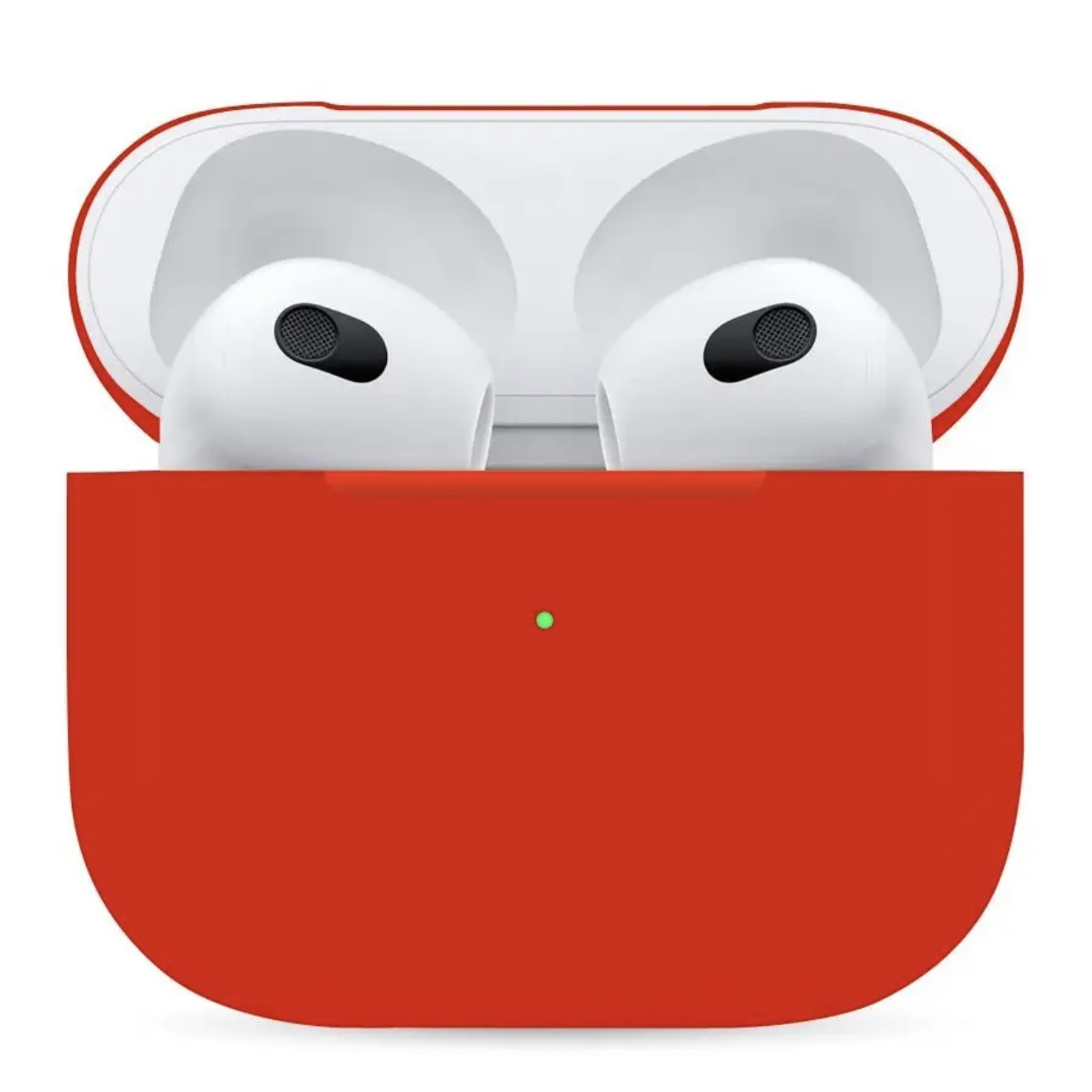 Чехол для AirPods 3 Silicone Case Slim красный, картинка 1