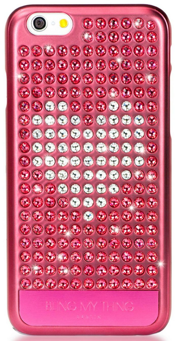 Чехол Bling My Thing iPhone 6 Swarovski Extravaganza Crystal Heart Pink