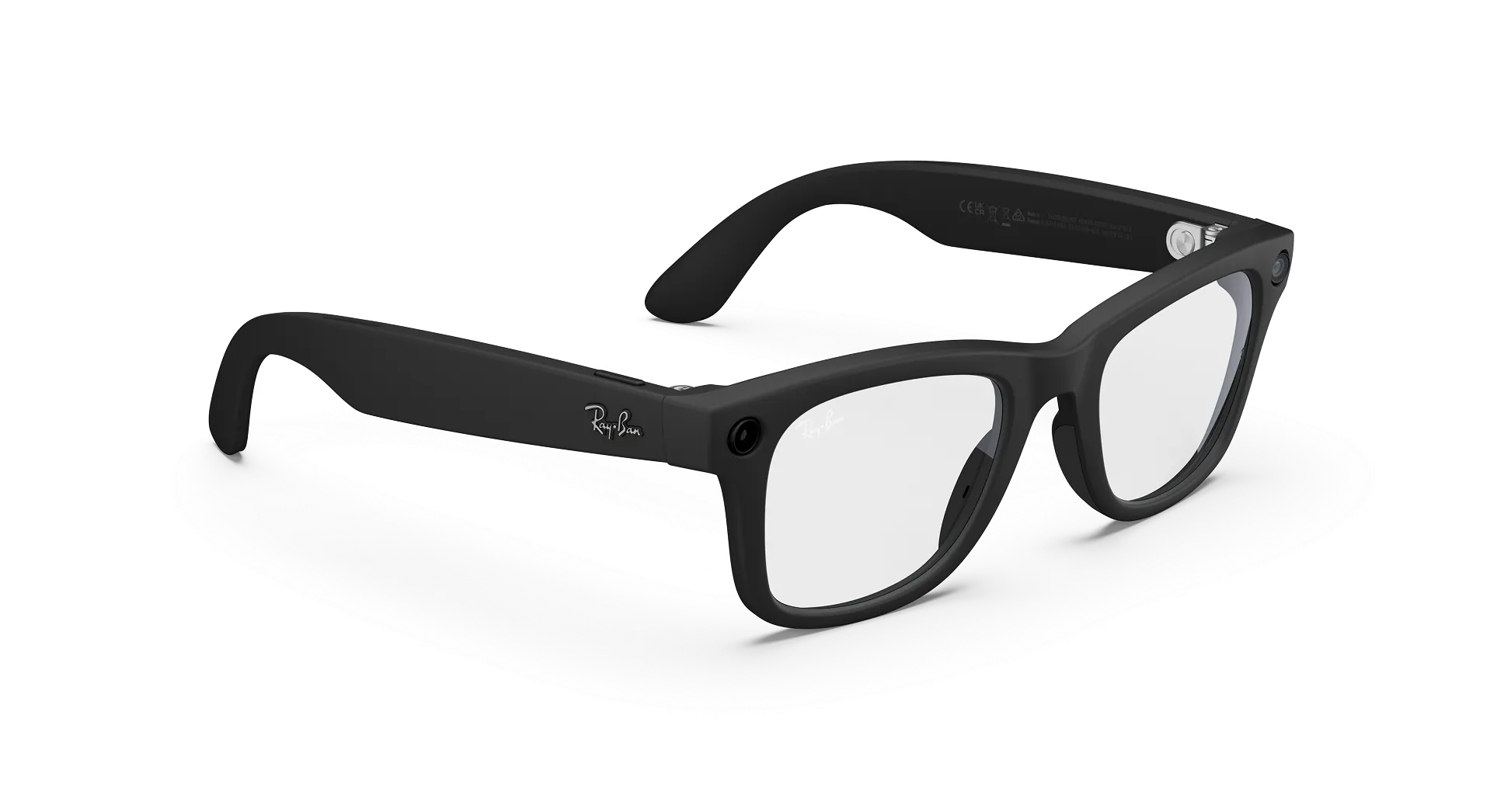 Умные очки RayBan Wayfarer RW4012 (Gen 2) Matte Black/Clear (155 - 53), картинка 3