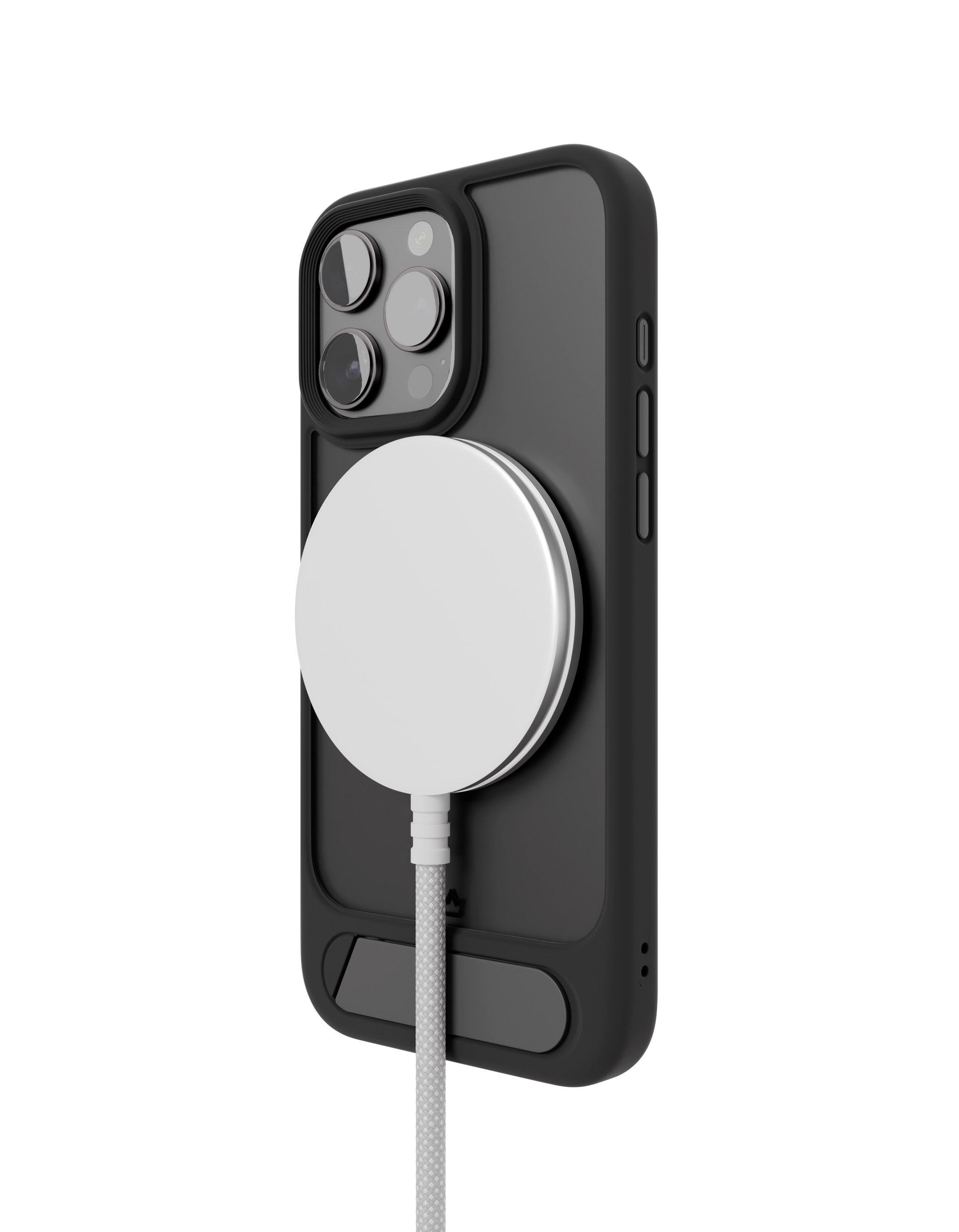Чехол для iPhone 16 Pro VLP Stand Case c MagSafe, черный, картинка 4