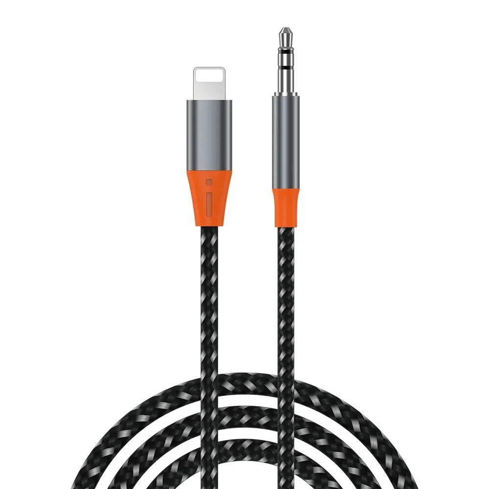 Кабель WiWU YP06 Lightning to AUX 3.5 1m Silver, картинка 2