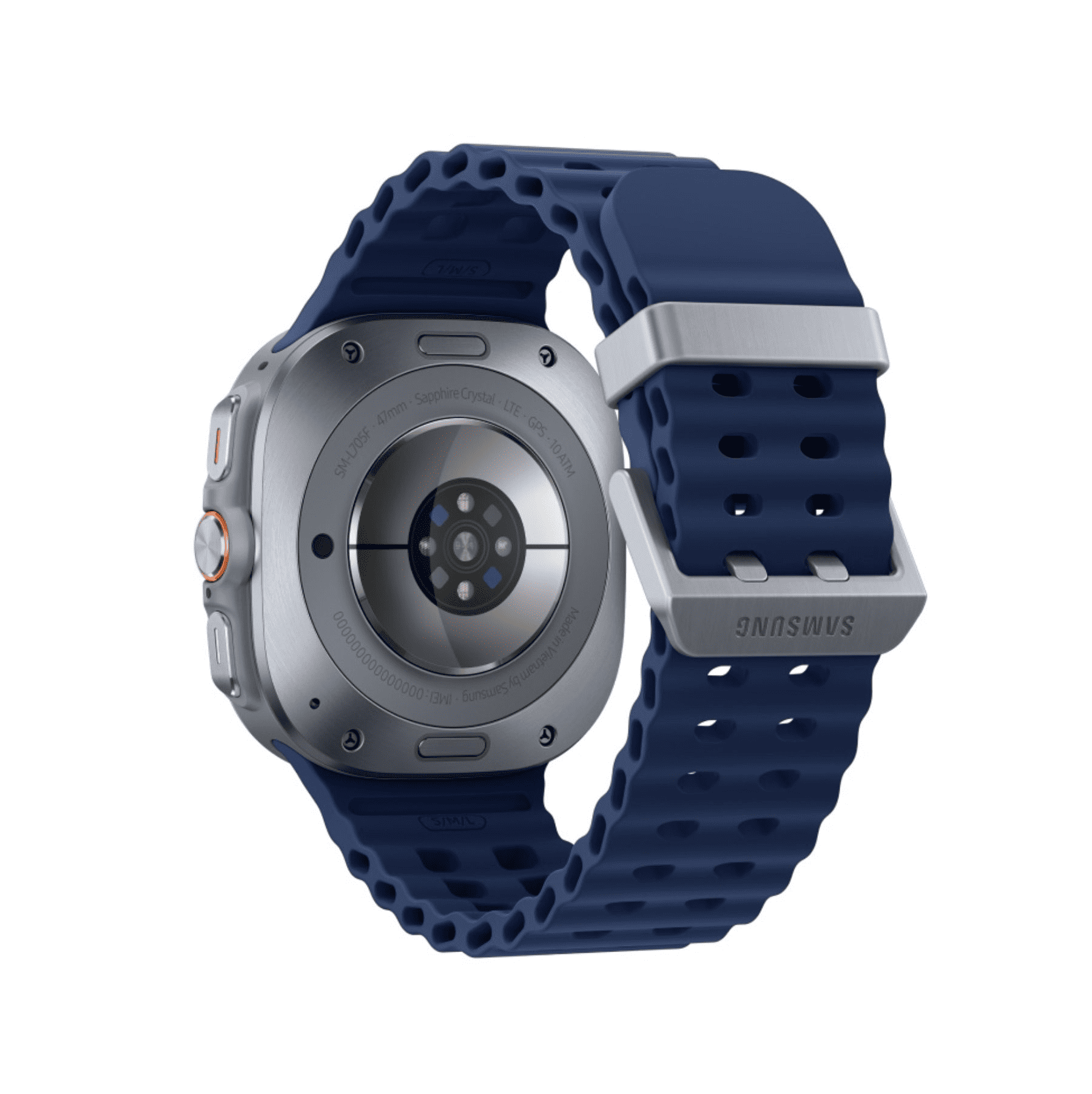 Умные часы Samsung Galaxy Watch Ultra (2025) LTE 47mm Titanium Blue Marine Band Blue, картинка 4