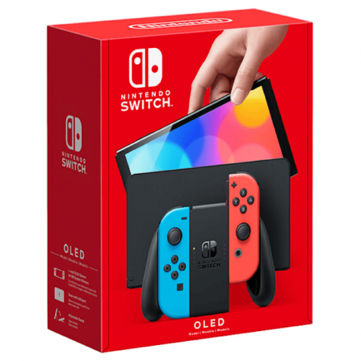 Игровая приставка Nintendo Switch OLED Neon Blue/Neon Red, картинка 4