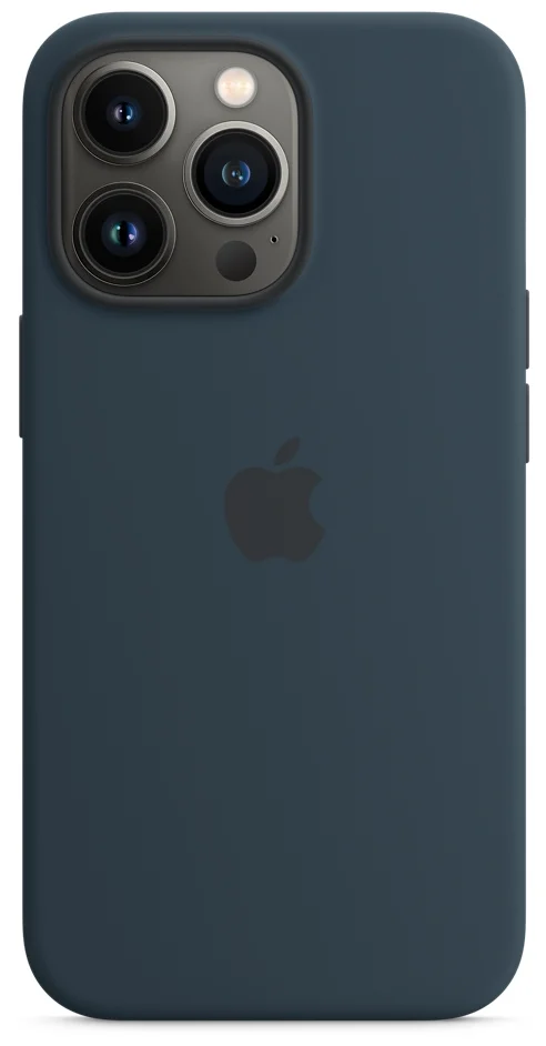 Чехол Apple iPhone 13 Pro Silicone Case Abyss Blue Original, слайд 1