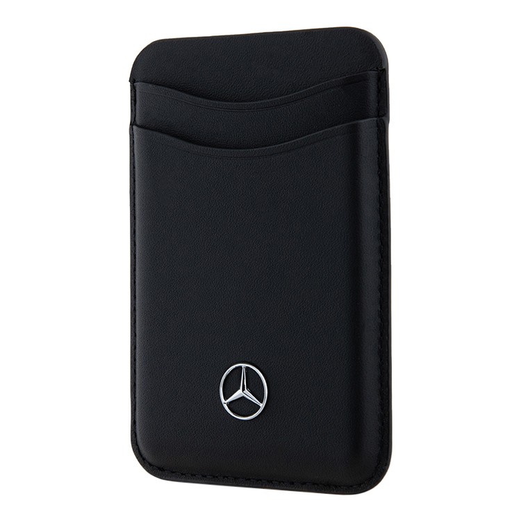 Чехол-бумажник Mercedes Leather Wallet c MagSafe для iPhone, Black, картинка 3