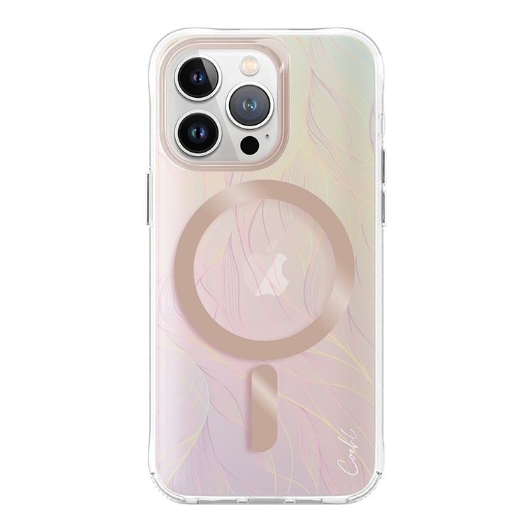 Чехол для iPhone 15 Pro UNIQ Coehl.Co Impact Defense Magnets Willow Iridescent