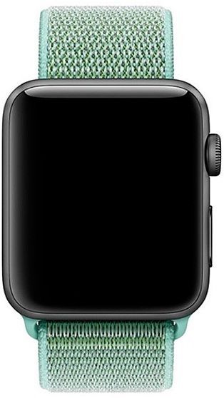Ремешок нейлоновый для Apple Watch 38/40mm салатовый, картинка 2