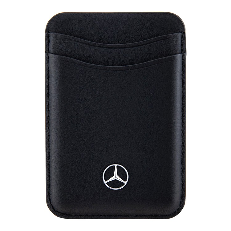 Чехол-бумажник Mercedes Leather Wallet c MagSafe для iPhone, Black