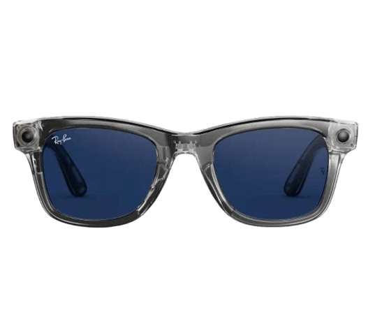 Умные очки RayBan Wayfarer RW4012 (Gen 2) Shiny Transparent Grey/Transitions Sapphire (155 - 53)