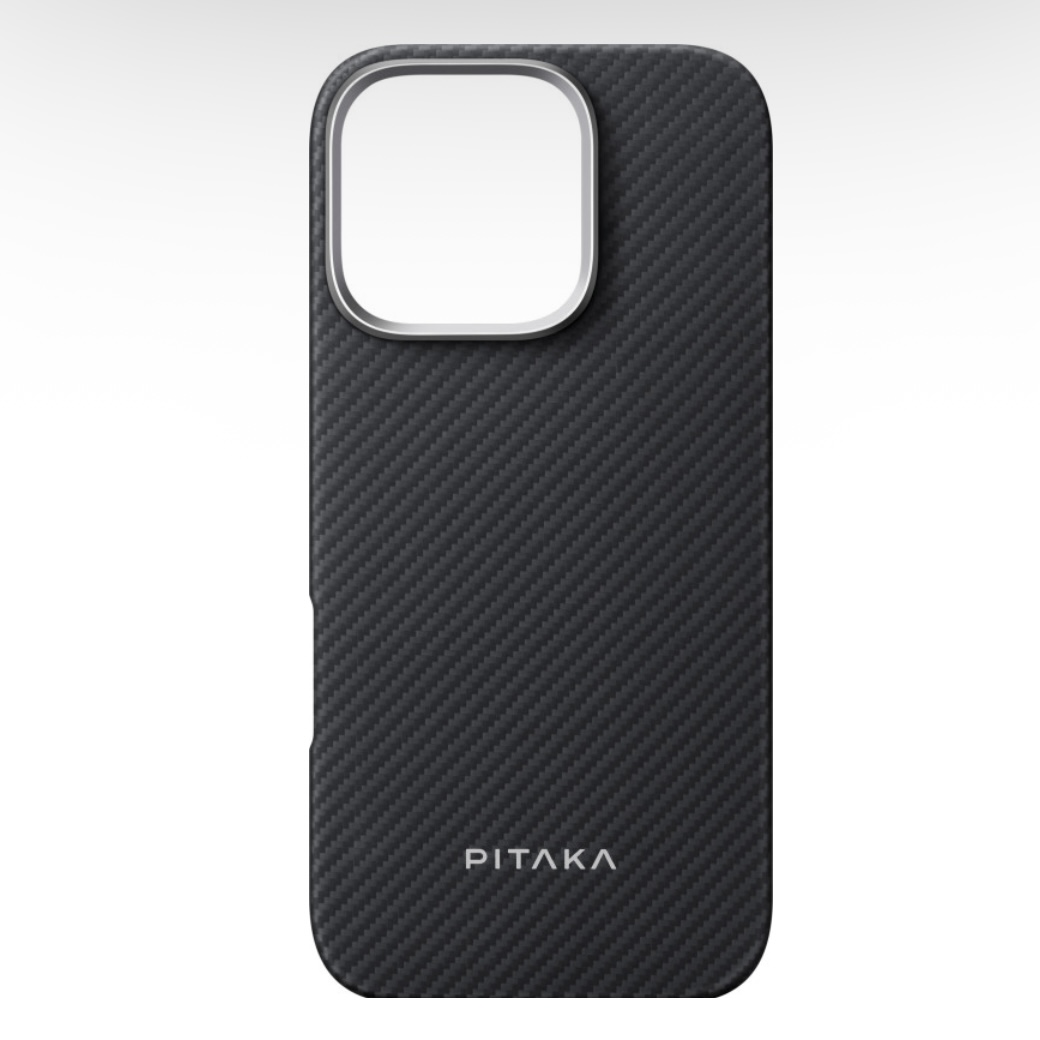 Чехол PITAKKA для iPhone 16 Pro Black/Grey Ultra-Slim Case, картинка 2