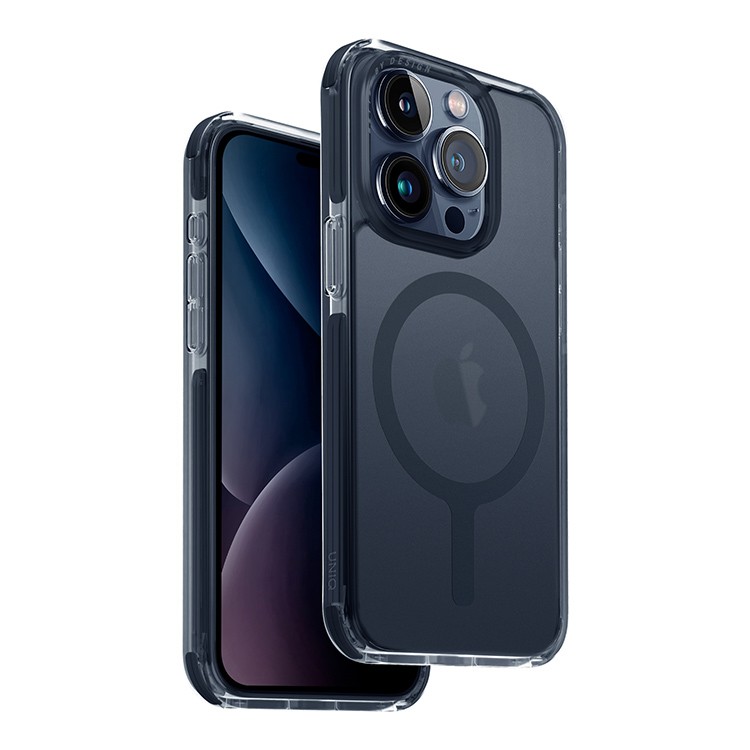 Чехол для iPhone 15 Pro UNIQ Combat Smoke Blue
