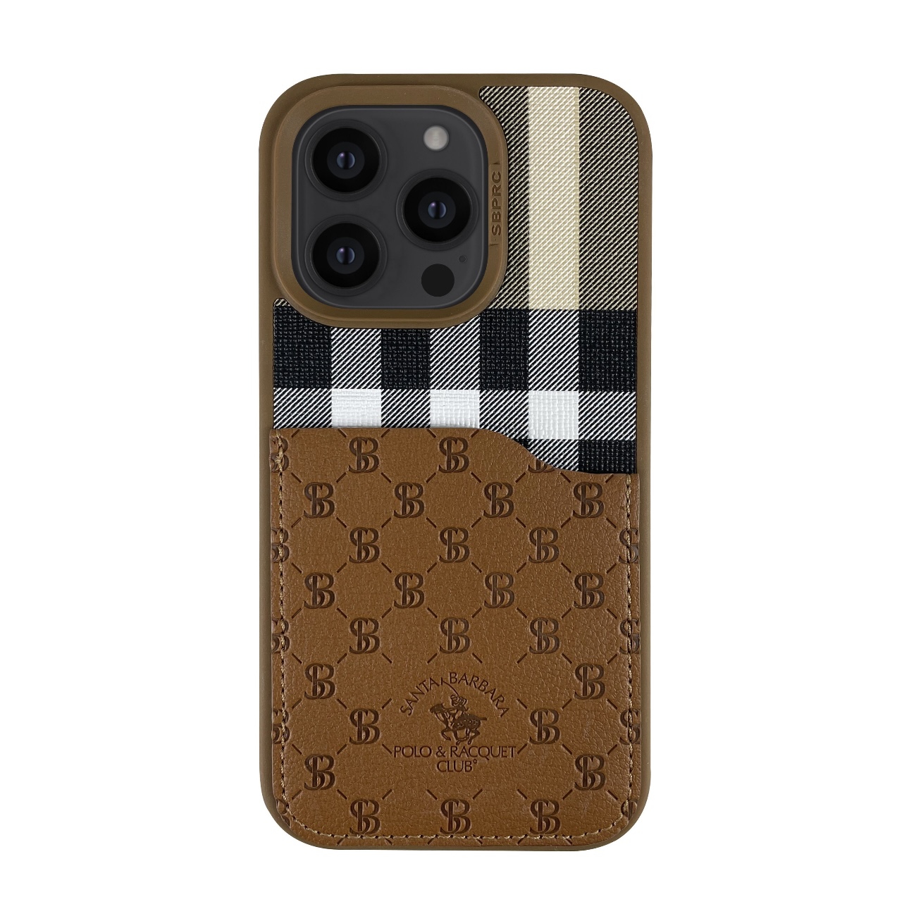 Чехол для iPhone 14 Pro Max Santa Barbara Polo for Card, коричневый, картинка 1