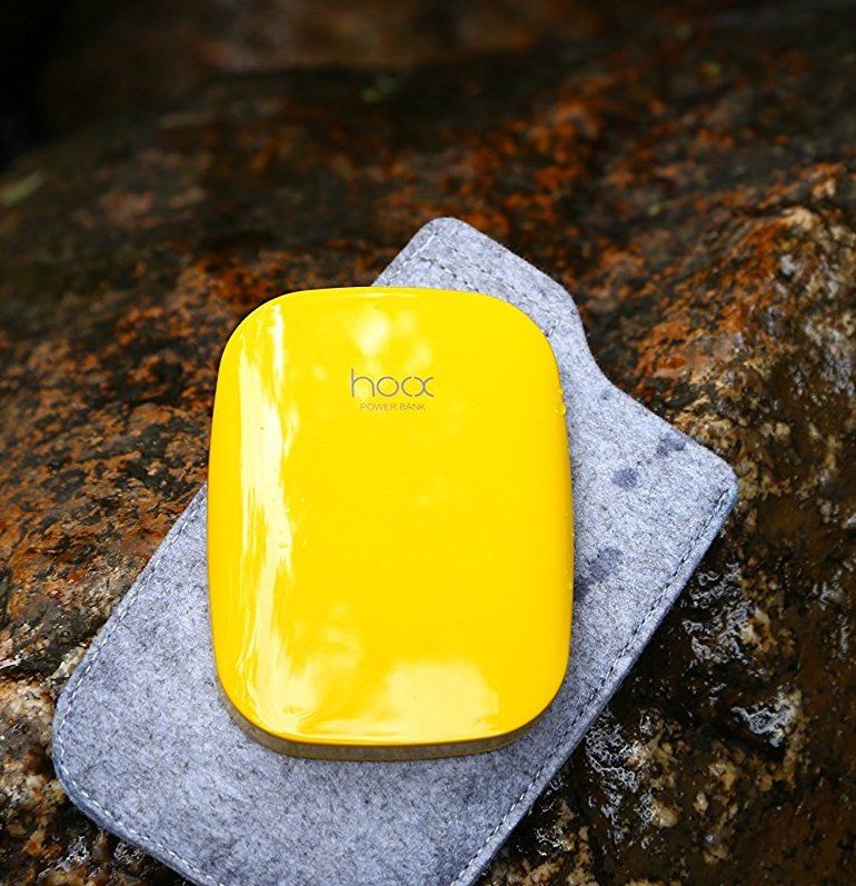 Внешний аккумулятор Hoox Magic Stone 6000mAh 2 USB - Yellow, картинка 4