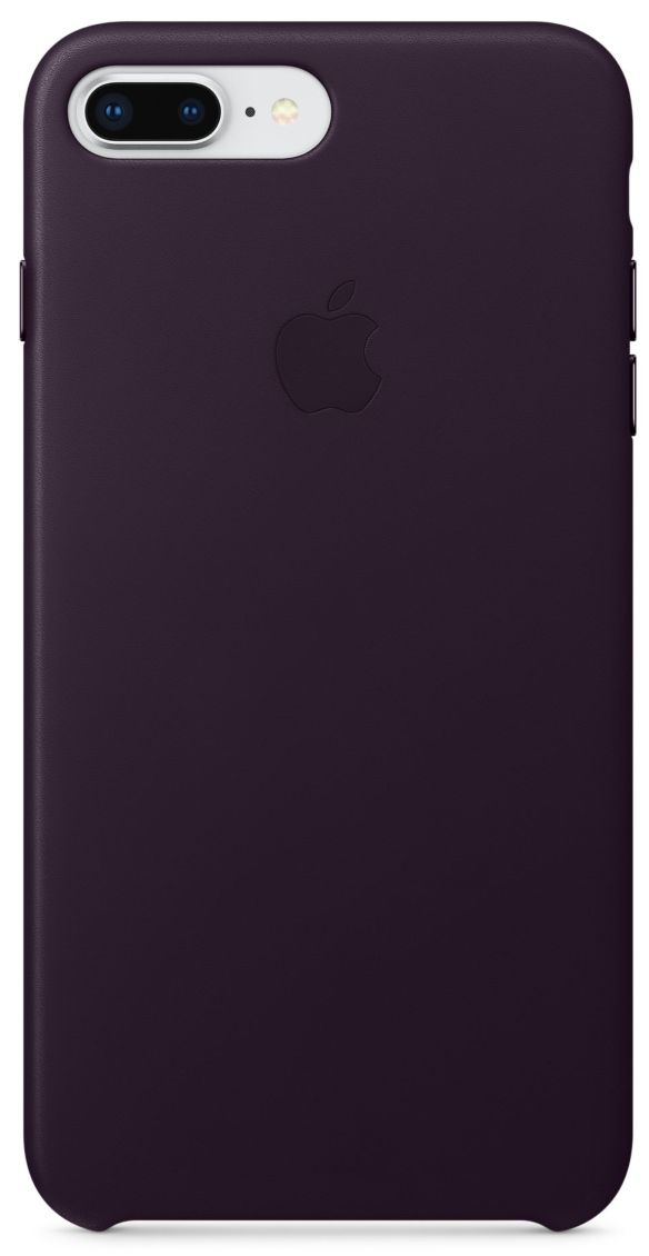 Кожаный чехол Apple iPhone 7/8 Plus Leather Case Dark Aubergine