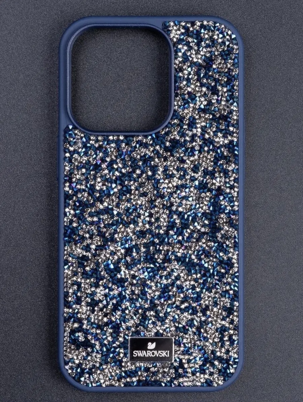 Чехол для iPhone 11 Swarovski и стекла на камеру Blue