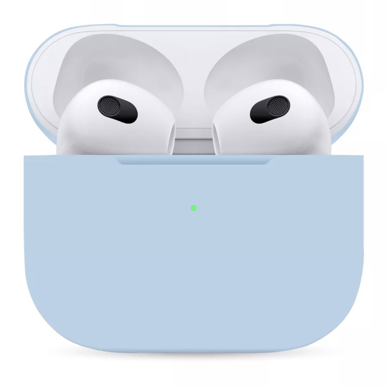 Чехол для AirPods 3 Silicone Case Slim небесно-голубой, картинка 1