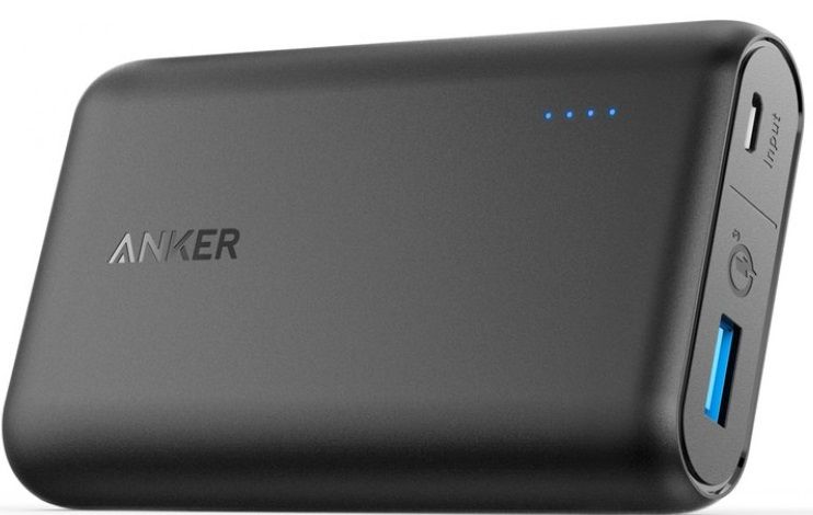 Внешний аккумулятор ANKER Powercore Speed 10.000 mAh Quick Charge 3.0 Черный, картинка 1