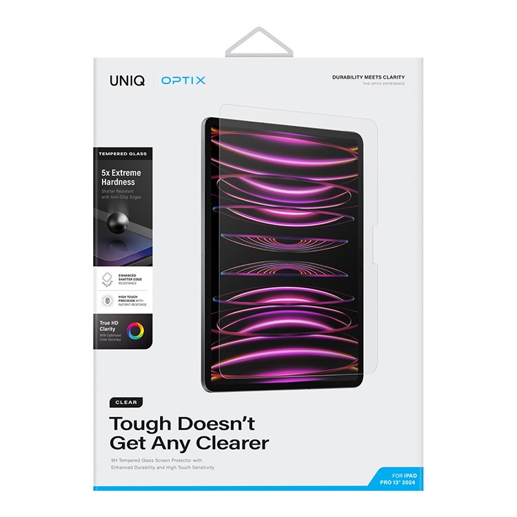 Защитное стекло для iPad Pro 13 (2024) UNIQ Optix Clear, картинка 1