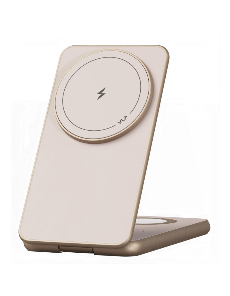 Беспроводное зарядное устройство VLP Alum Power Pro 3 in 1, пустынный титан